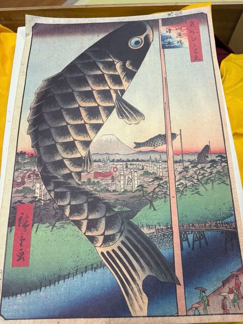 手染　廣重　伝統太郎鯉 5Mセット