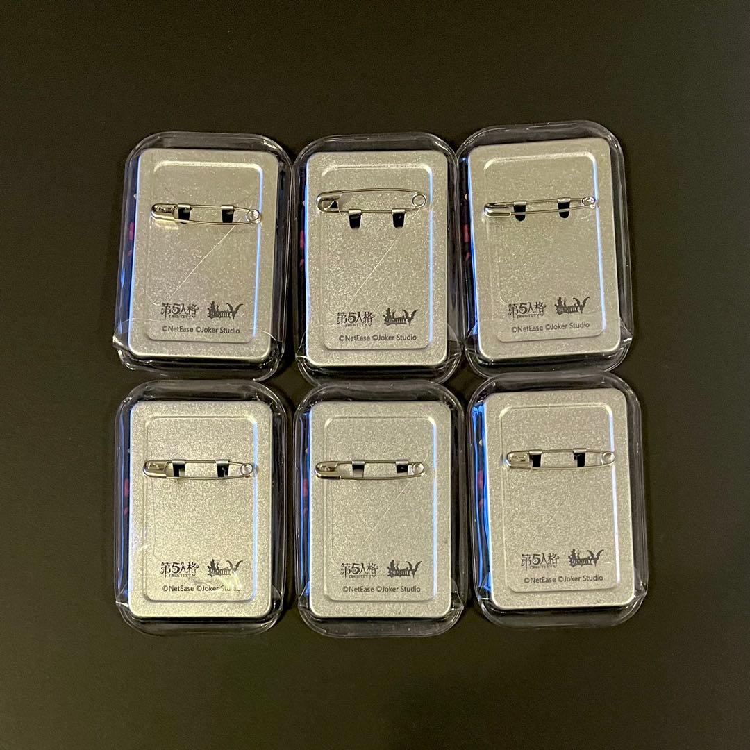 第五人格 スクエア缶バッジ 古城シリーズ 納棺師　6点セット