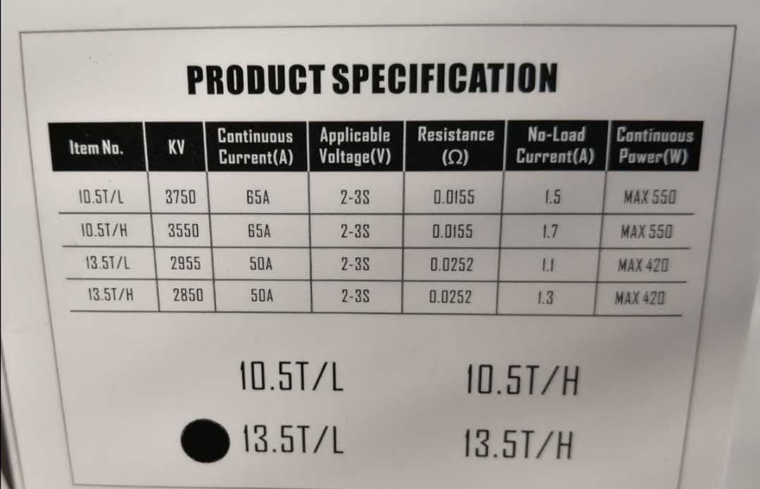 13.5T ブラシレスモーター　ブラック　ドリフト用　メタルガレージ　ラジドリ