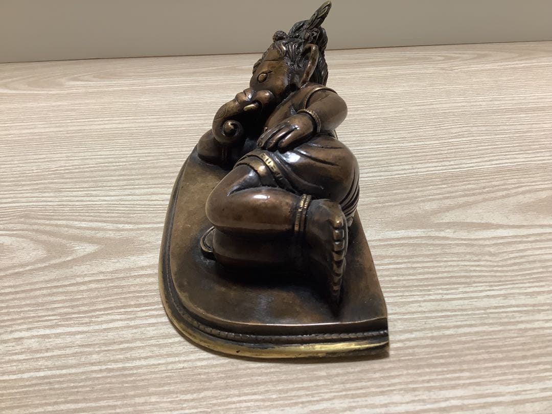 《 チベット密教　ヒンドゥー教　新品 》 ガネーシャ　スリーピーガネーシャ　幸運