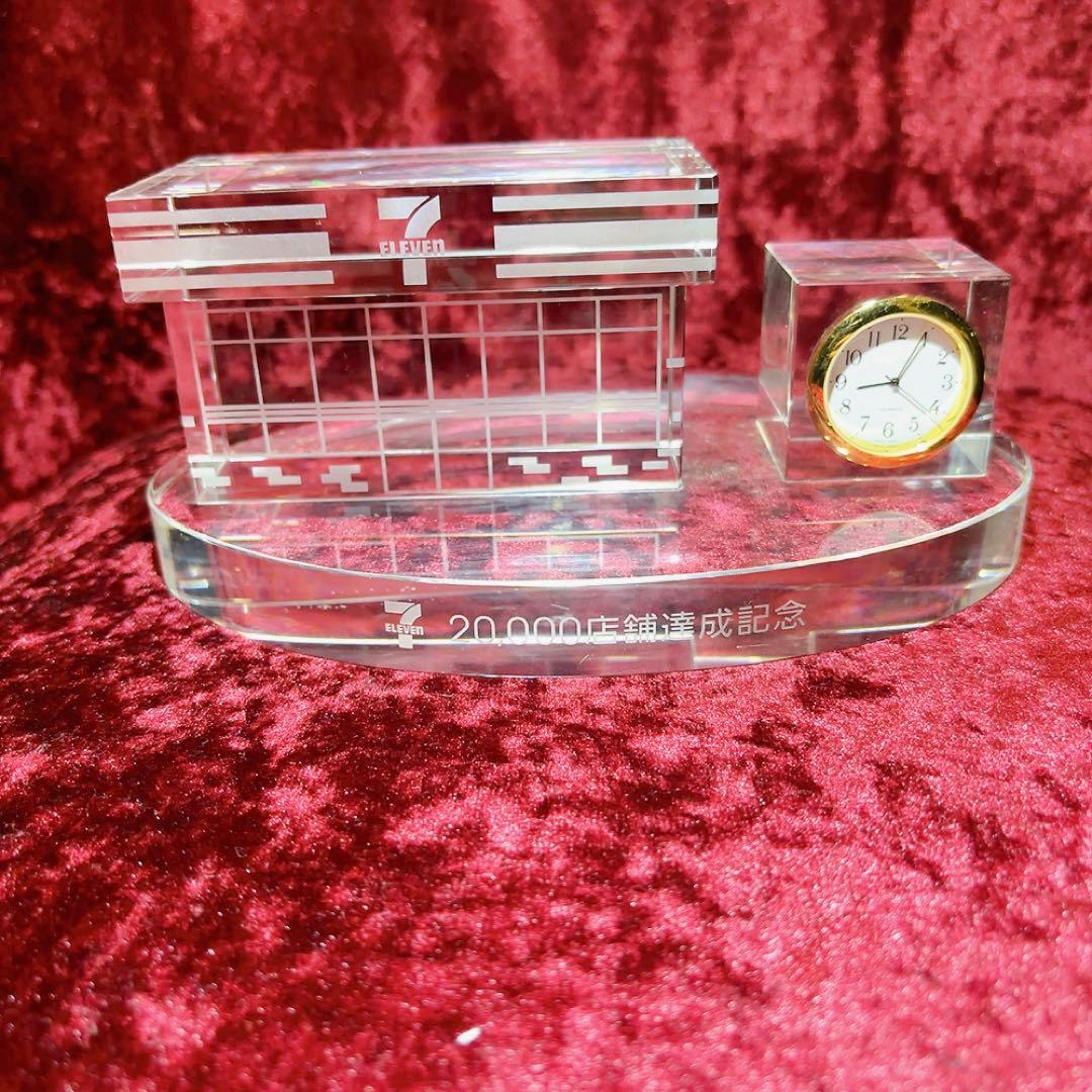 クリスタル 置き時計 セブンイレブン20000店舗達成記念 - メルカリ