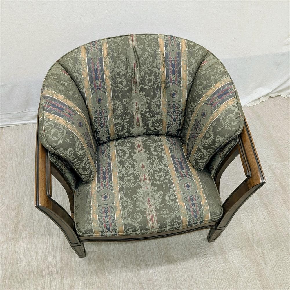 マルニ　ロイヤル　シャルル　地中海　シングルソファ　1人掛け　チェア　1P　椅子