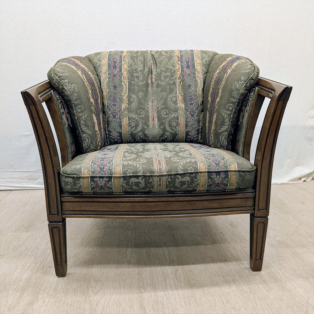 マルニ　ロイヤル　シャルル　地中海　シングルソファ　1人掛け　チェア　1P　椅子