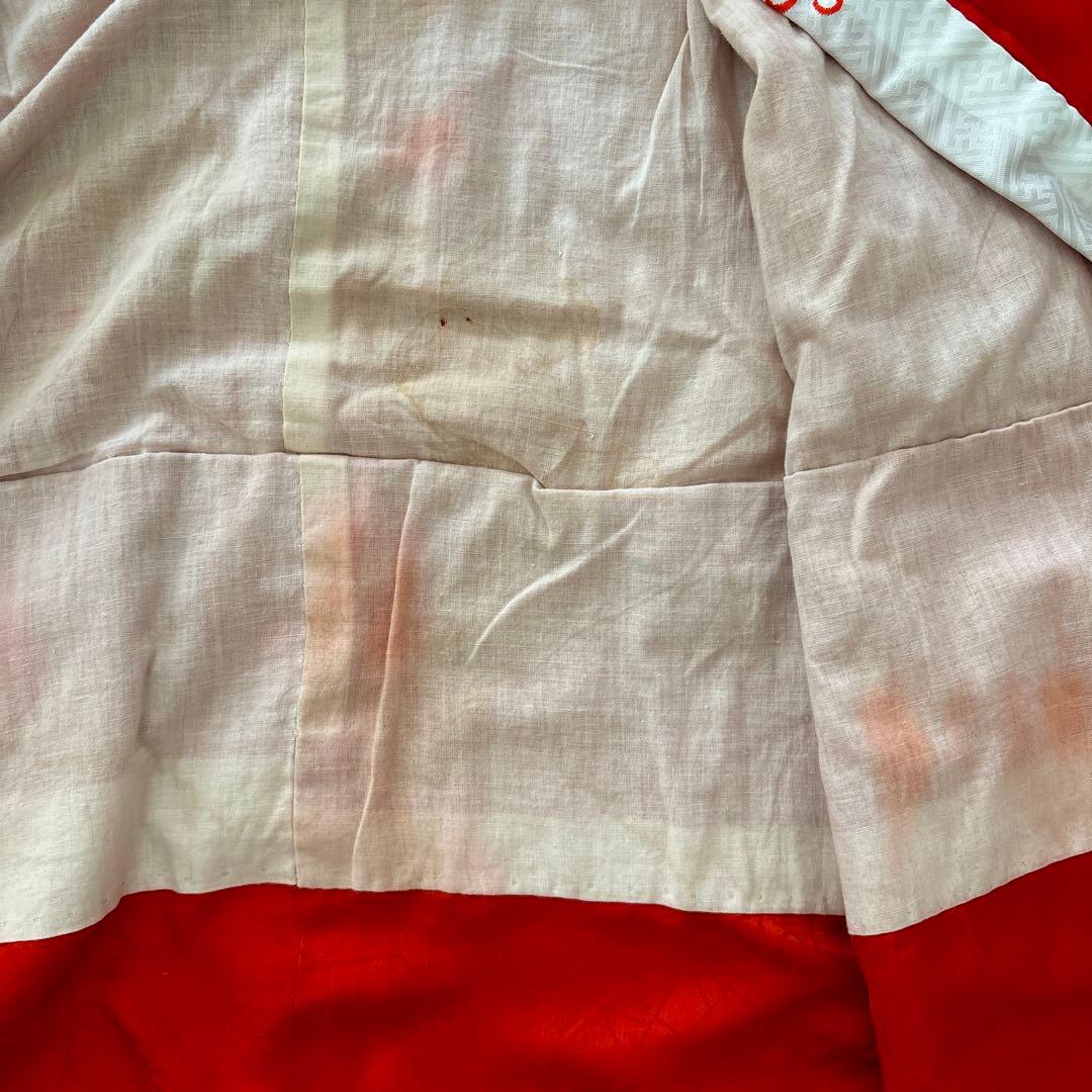 七五三 ３歳 アンティーク 菊丸紋着物 ベルベットの被布セット