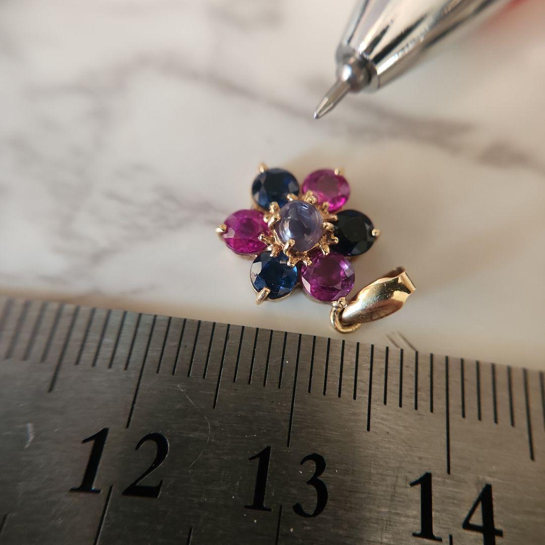 非加熱天然アレキサンドライトキャッツアイK18 ネックレストップ 0.252ct