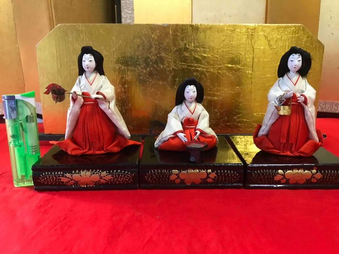 《特注品　珍品　希少》大正時代のお雛様 極小芥子雛15人揃 ひな祭り 雛人形