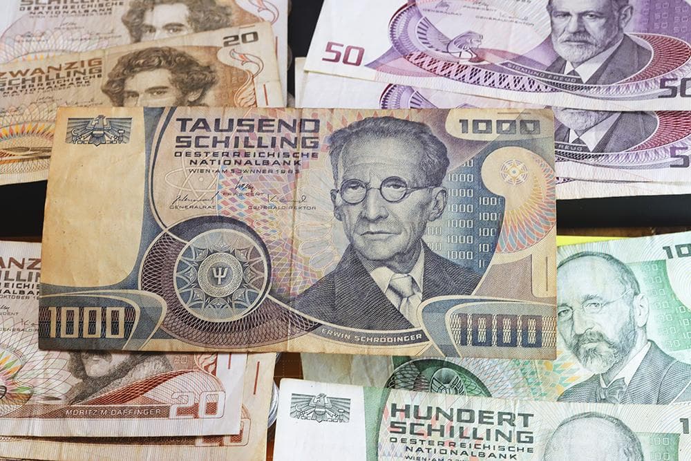 a248 オーストリア 旧コイン&旧紙幣 セット 2,550シリング