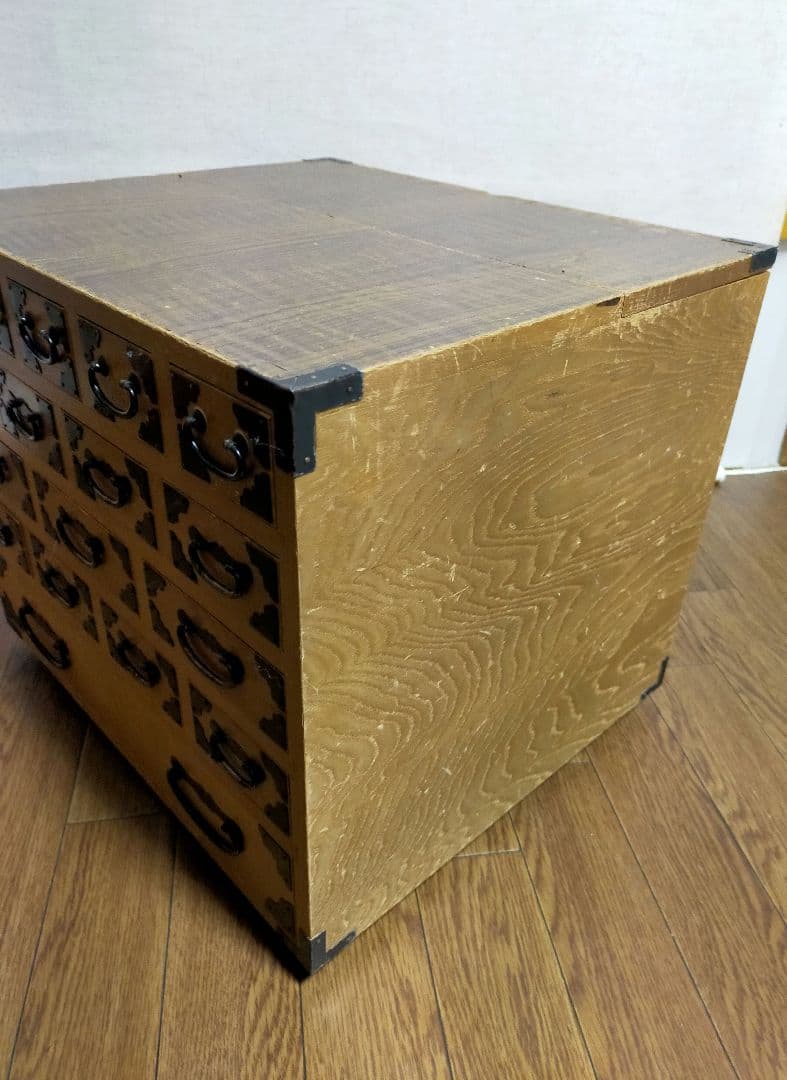昭和レトロ　薬棚 収納 小分け 小物入れ 小箪笥 裁縫箱 薬箱 アンティーク棚