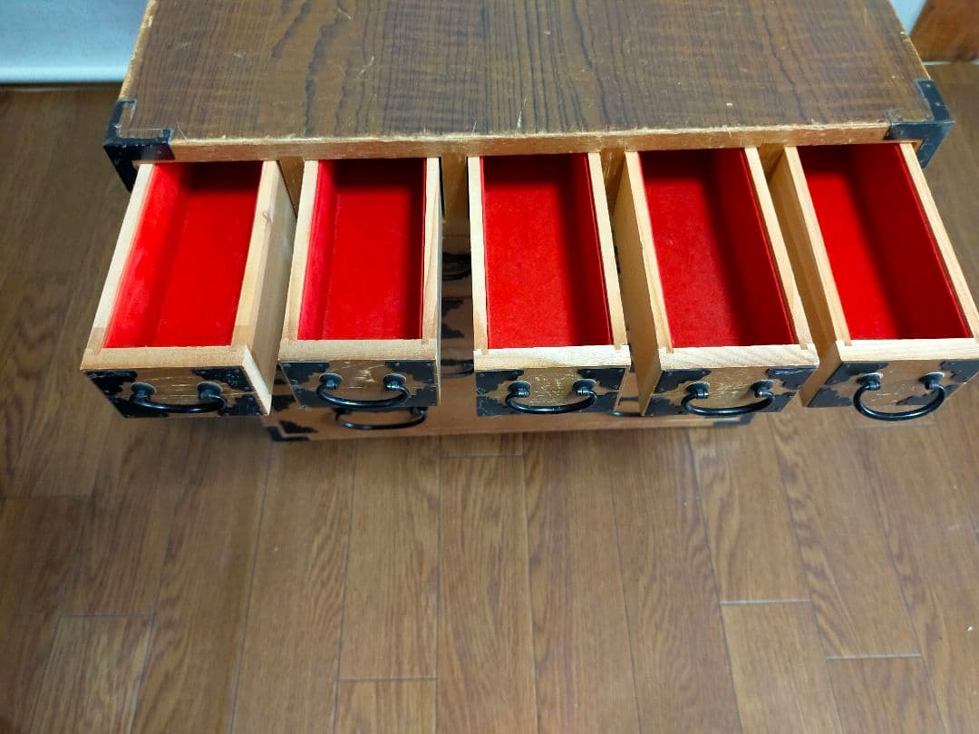 昭和レトロ　薬棚 収納 小分け 小物入れ 小箪笥 裁縫箱 薬箱 アンティーク棚