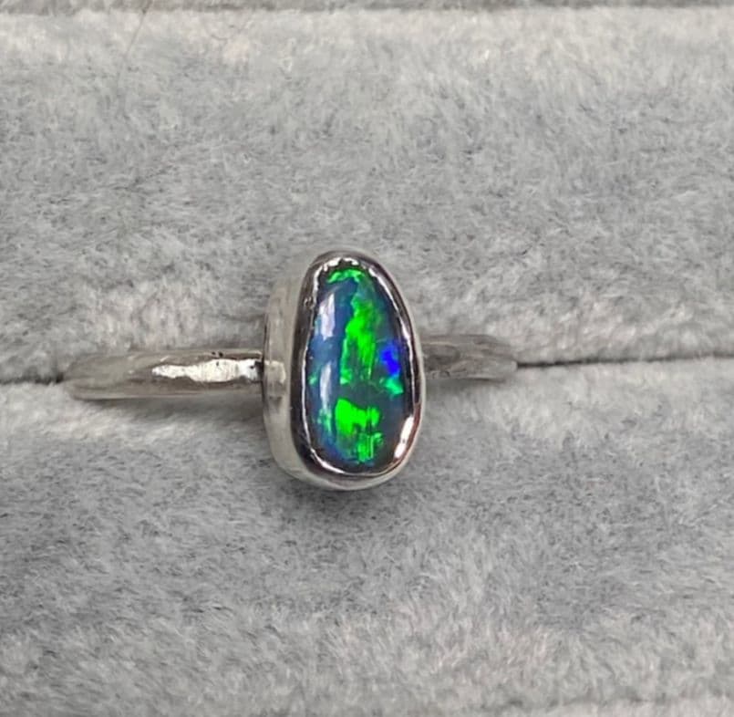 極ネオン　豪産ダブレットオパール　925SV