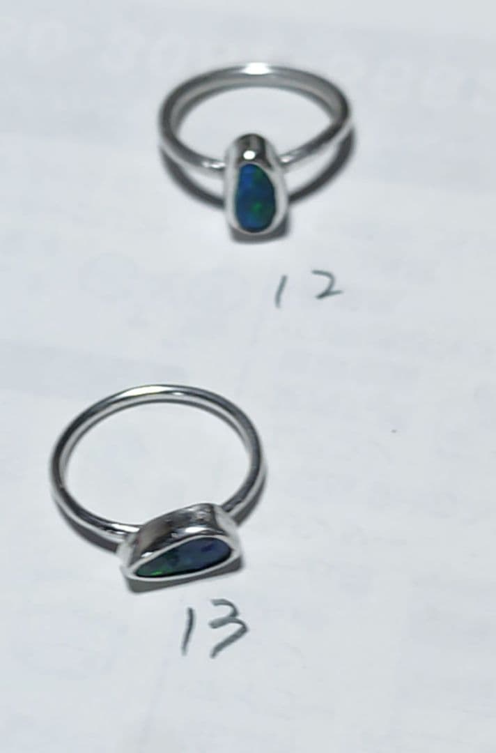 極ネオン　豪産ダブレットオパール　925SV