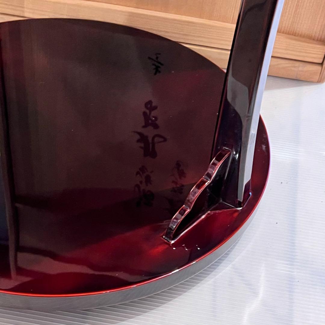 美品　茶道具 塗師　茶平一斎造　丸棚 輪島塗 溜塗 寿棚 共箱