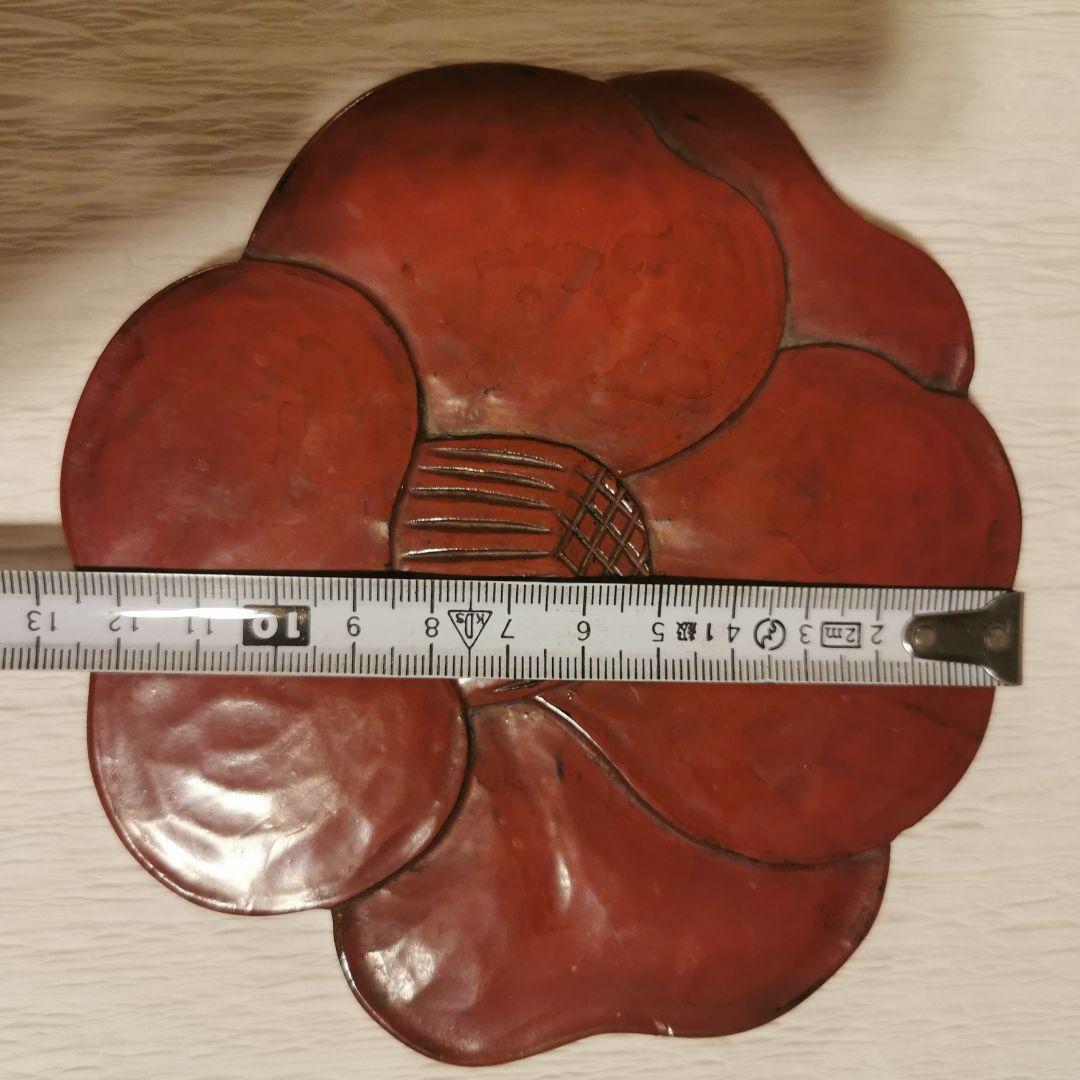 鎌倉彫　くずし皿　椿　椿堂　漆