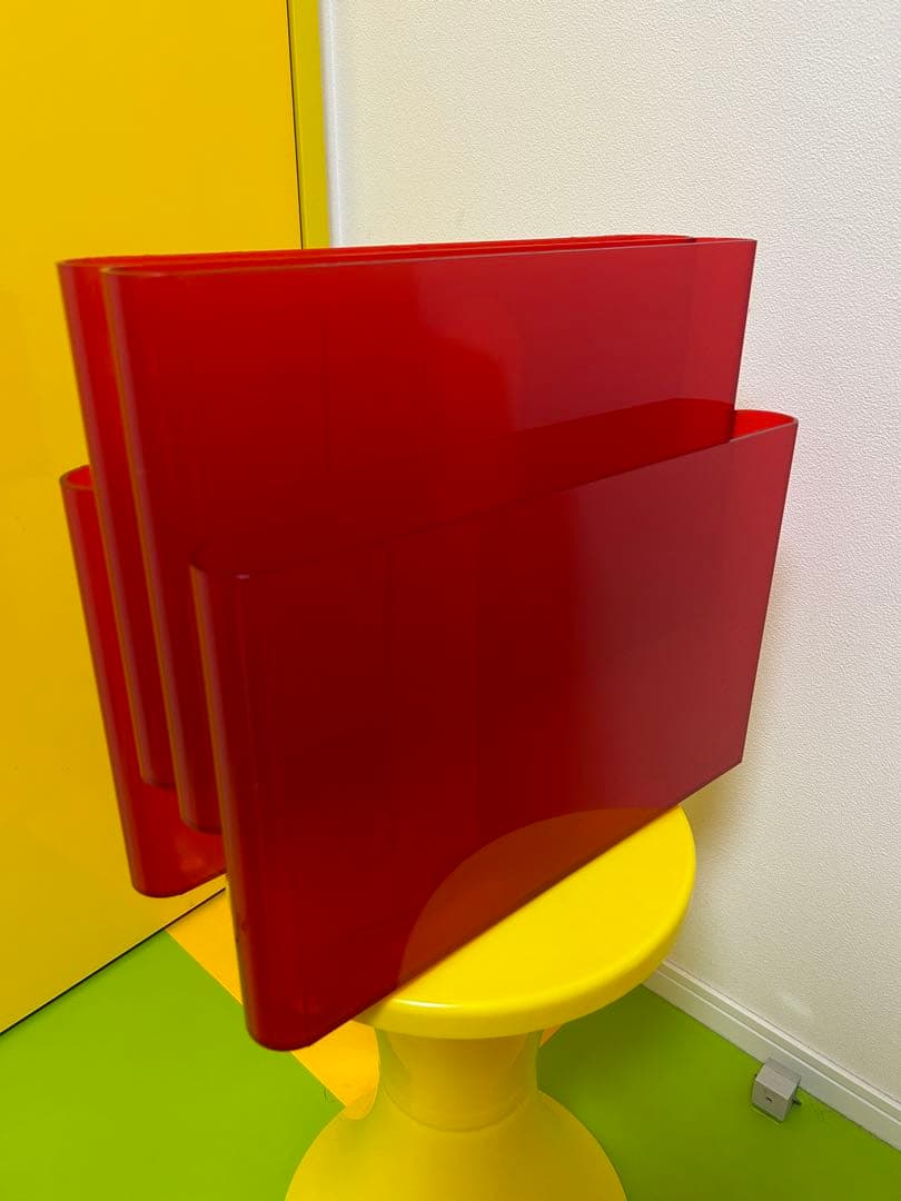 Kartell カルテル ポルタリビステ マガジンラック　オレンジレッド　家具