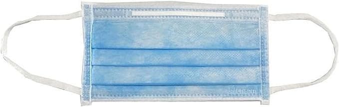 【ユニチャーム】『サージカルプリーツマスク』4層ふつうブルー（50枚入×20箱）