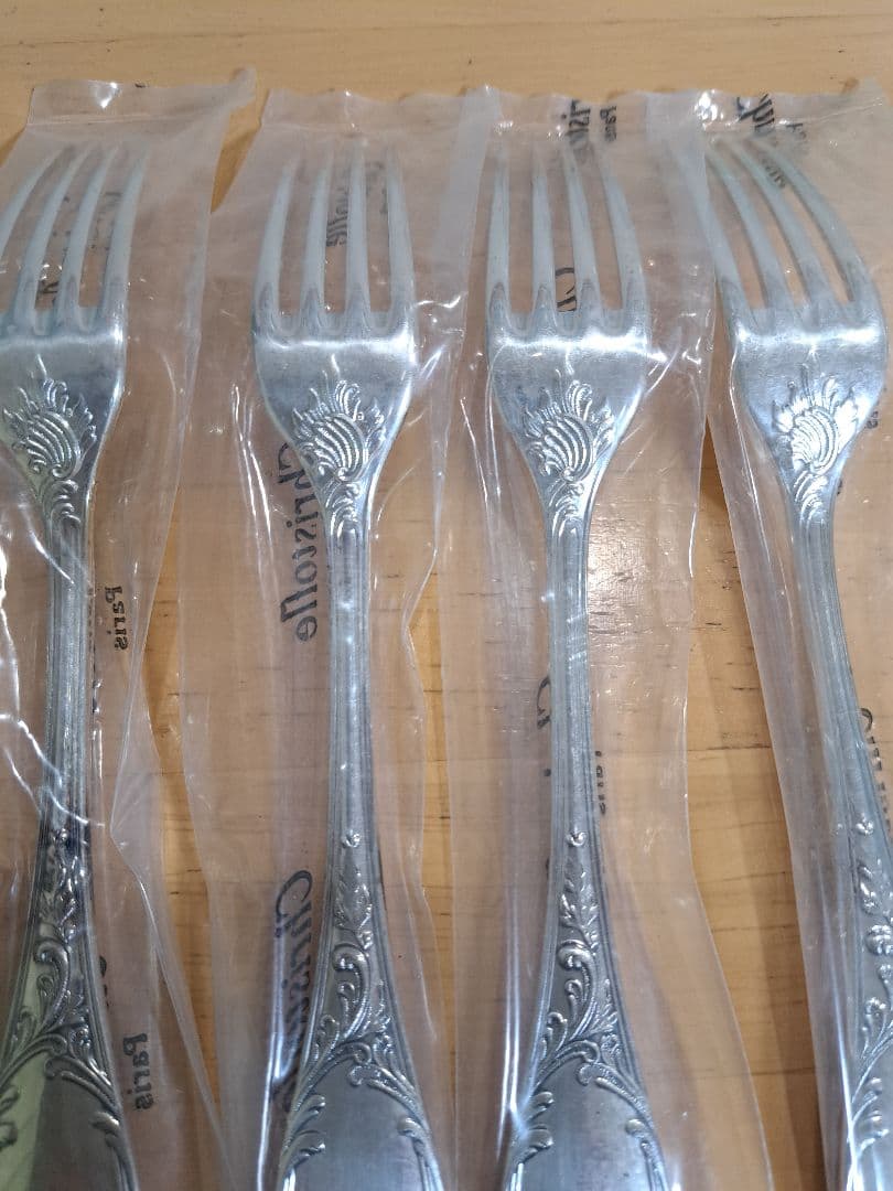 新品　クリストフル　デザートフォーク　4本