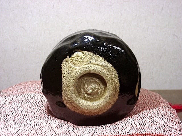 楽焼 大徳寺 大亀老師 銘：古里 陶工 佐々木輝夫 作 茶碗 共箱 無傷