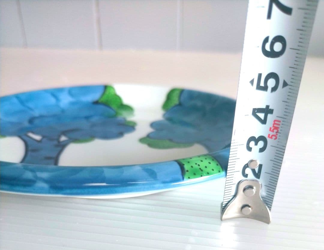 【新品未使用 】 源右衛門 染錦 大樹 銘々皿 5枚 共箱