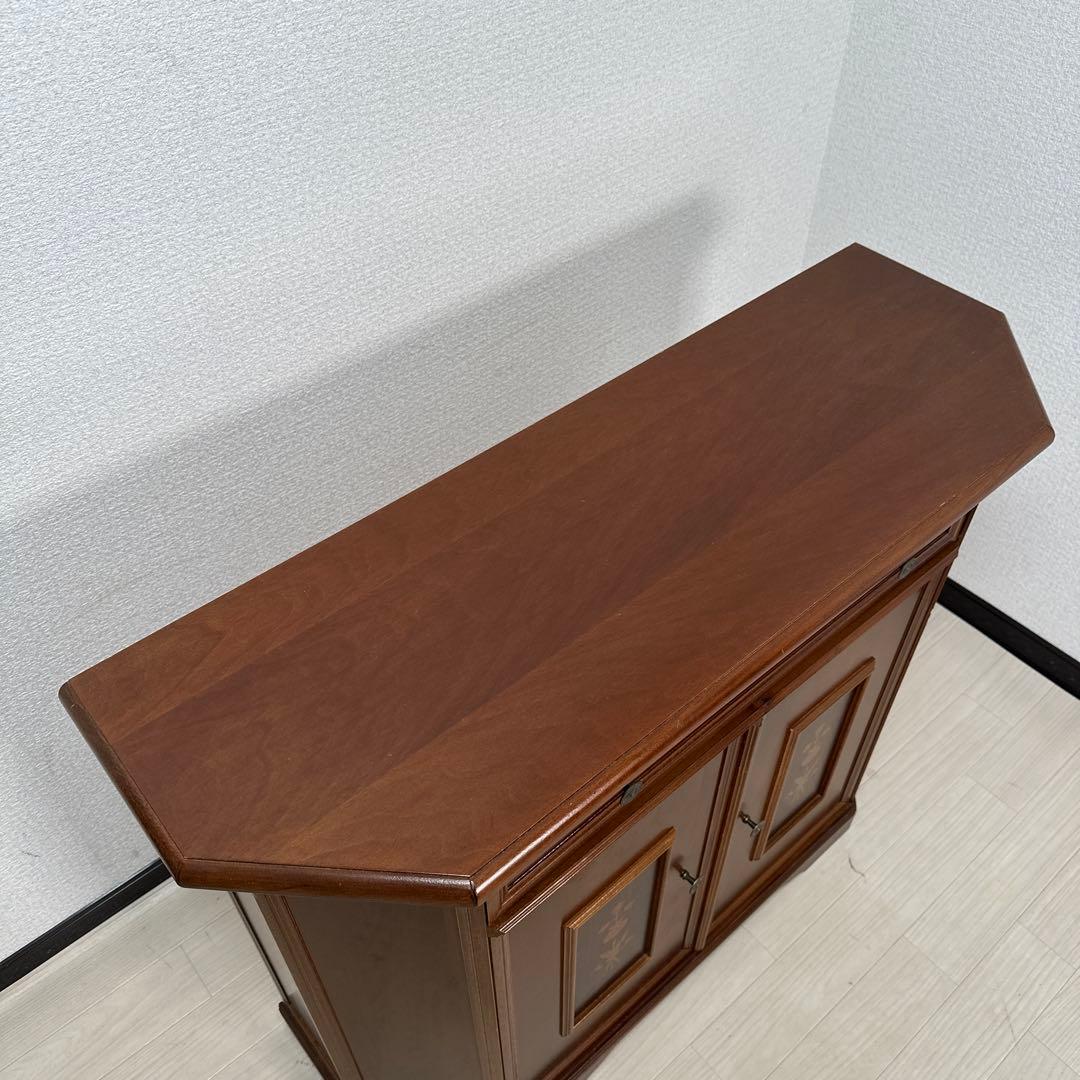 イタリア製 象嵌細工 アンティークスタイル コンソール キャビネットis2※