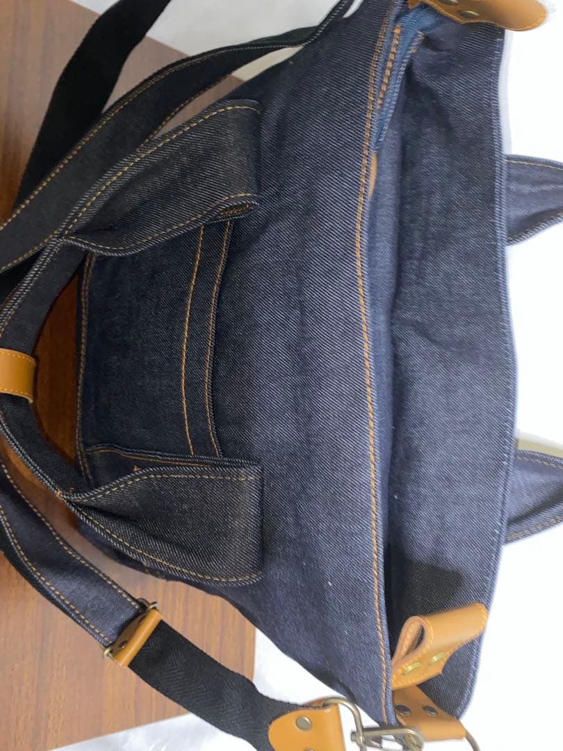☆ハンドメイド☆岡山デニム☆男女兼用☆3wayショルダーバッグ