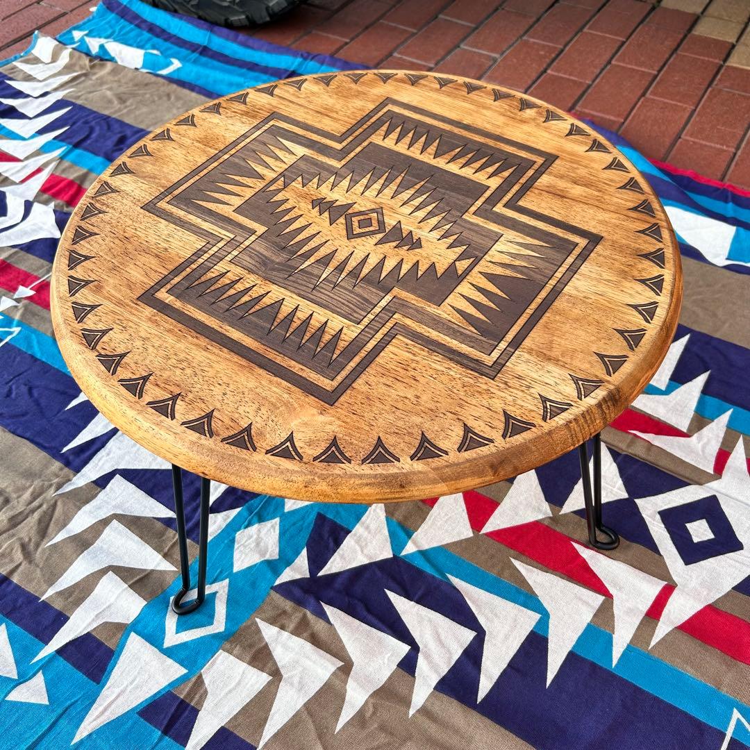 円卓　座卓　ちゃぶ台　ローテーブル　リビングテーブル　オルテガテーブル