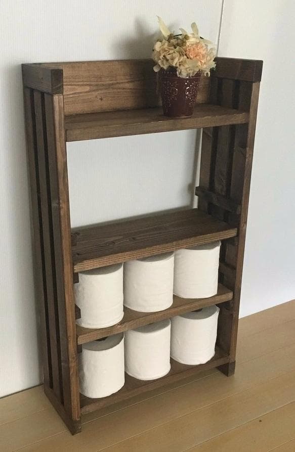 【サイズオーダー可】可動棚付き収納棚 CDラック スパイスラック（可動棚2枚付）