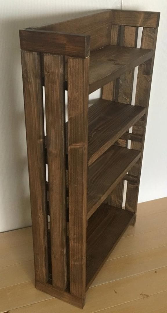 【サイズオーダー可】可動棚付き収納棚 CDラック スパイスラック（可動棚2枚付）