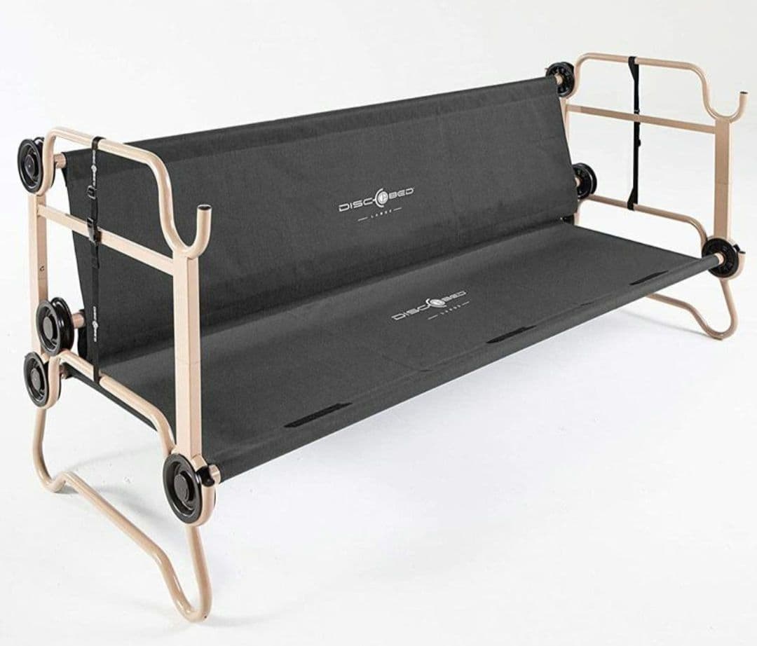 新品折りたたみ ベッド 2段 ラージサイズ ベンチ 227kgまで キャンプ災害