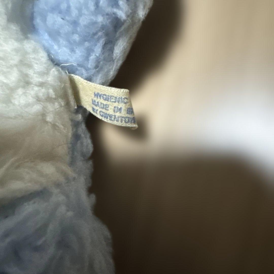 レア　アンティーク　ぬいぐるみ　ブルーベア　クマmade in BRITAIN