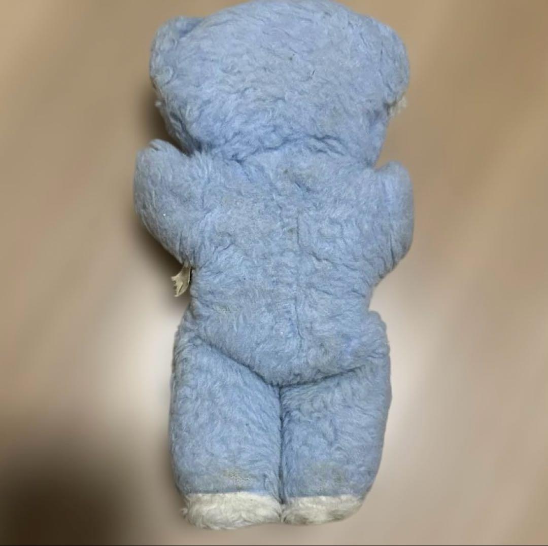 レア　アンティーク　ぬいぐるみ　ブルーベア　クマmade in BRITAIN