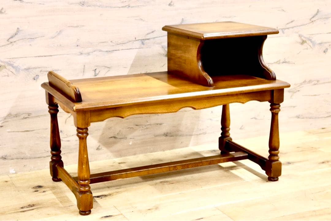 GMIK14○karimoku / カリモク コロニアル 電話台 FAX台 文机