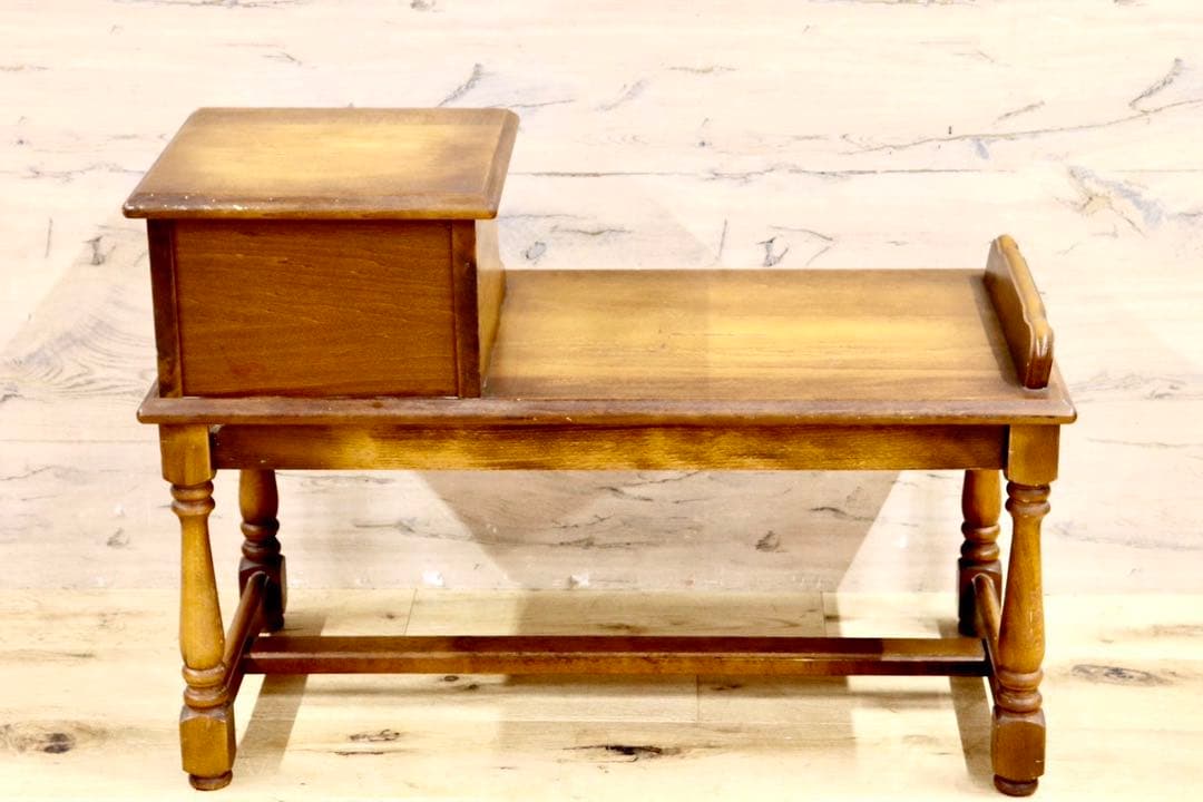 GMIK14○karimoku / カリモク コロニアル 電話台 FAX台 文机