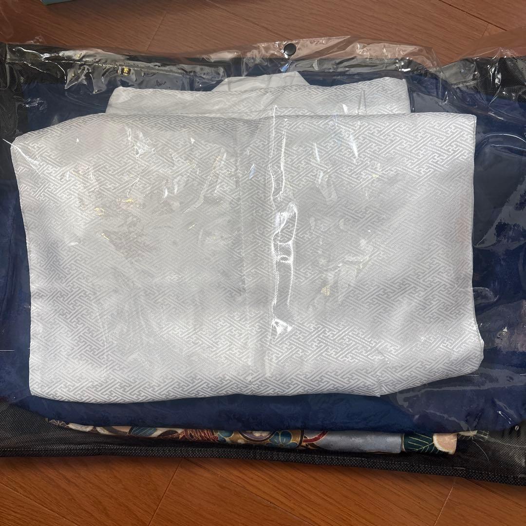 一度着用　七五三 五歳 鷹太鼓松 羽織袴 フルセット