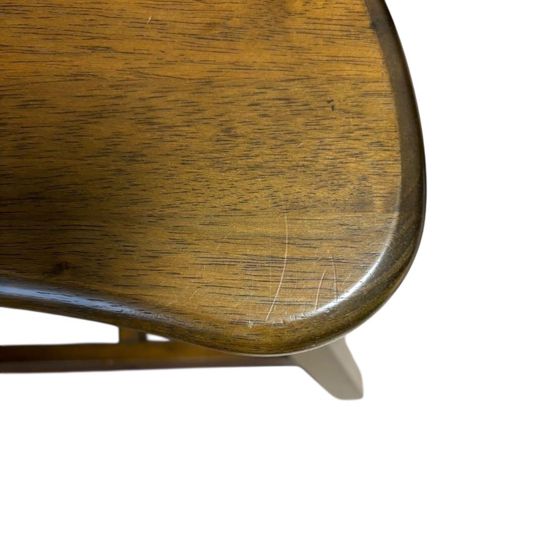 VILLAGE 天然木無垢材 ハイスツール 椅子 2セット