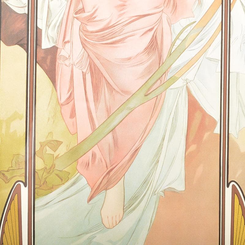 アルフォンス・ミュシャ 版画 朝の目覚め 171/300 額装 M R6504F