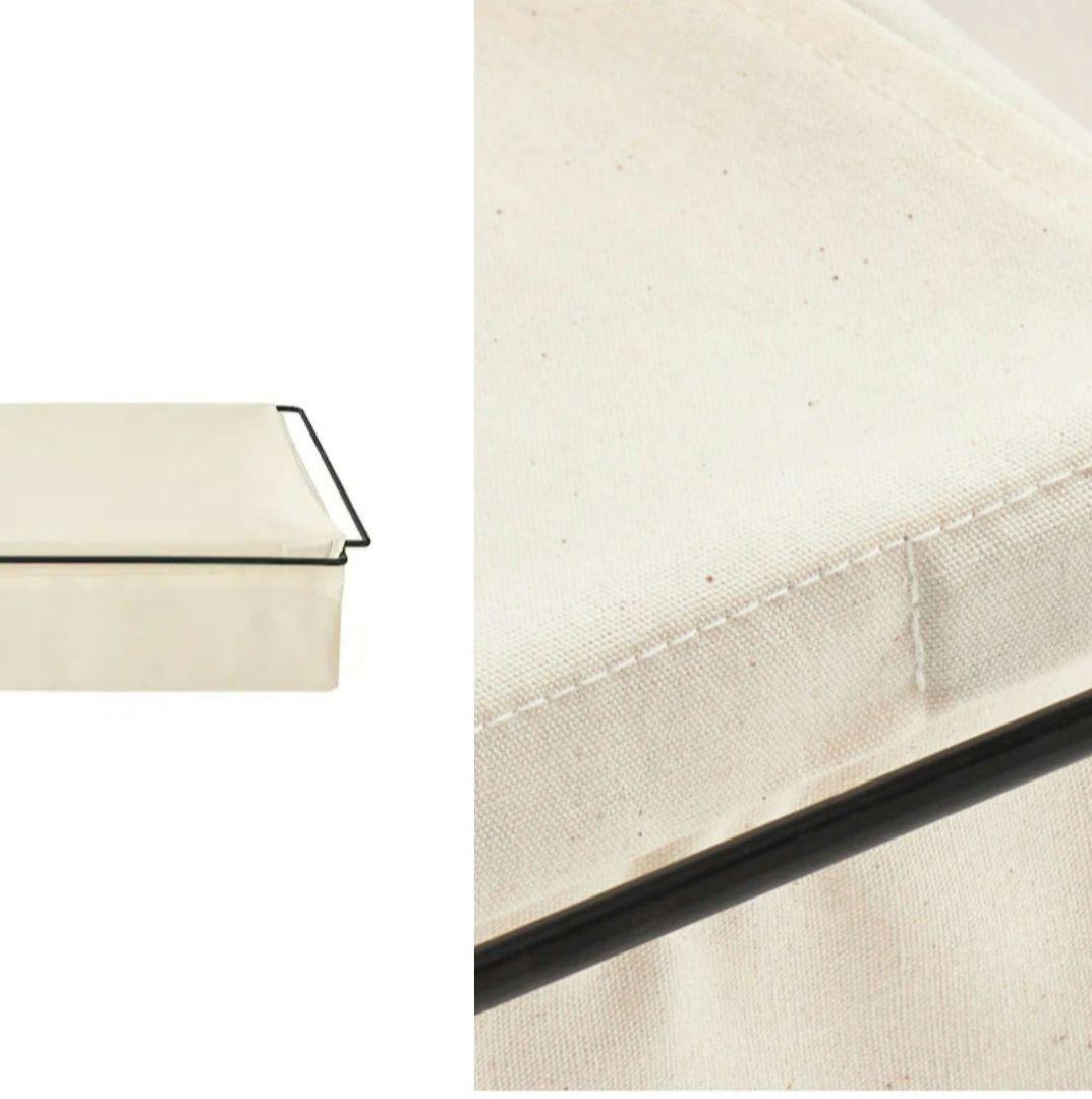 無印良品　帆布バスケット　大　２個セット　おまけレール付　梱包発送たのめる便変更