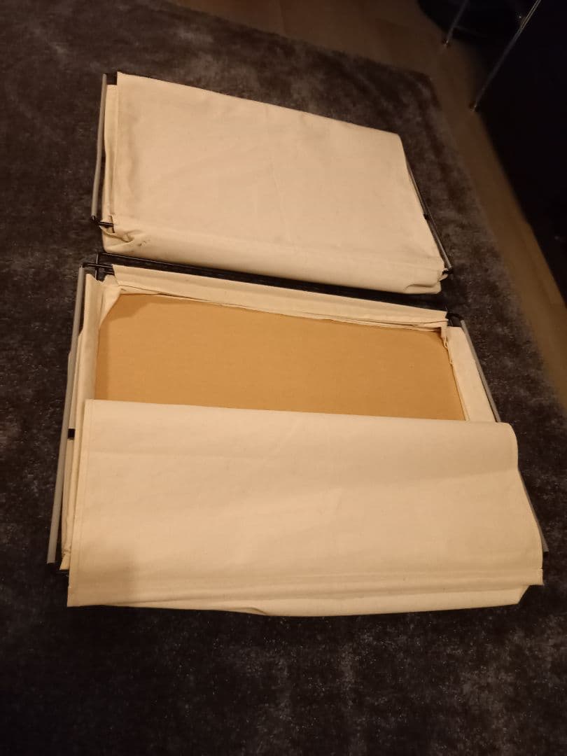 無印良品　帆布バスケット　大　２個セット　おまけレール付　梱包発送たのめる便変更