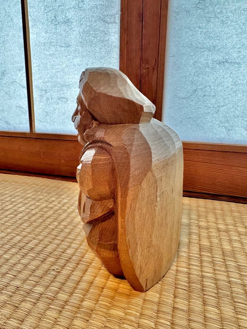 金運！ 大黒天 木彫 広葉樹 七福神 彫刻 コレクター