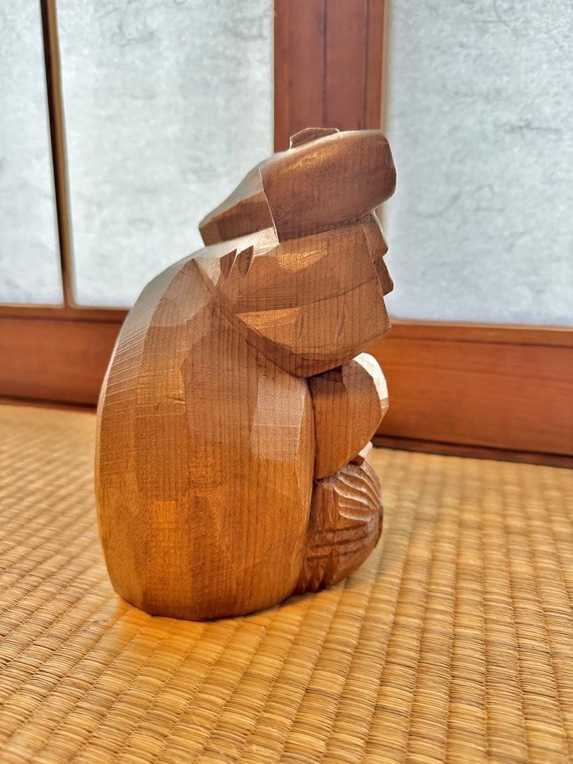 金運！ 大黒天 木彫 広葉樹 七福神 彫刻 コレクター