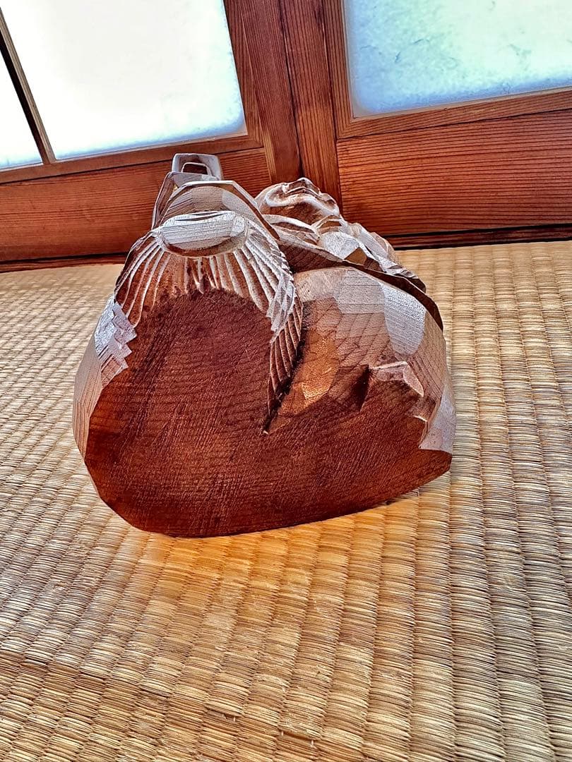 金運！ 大黒天 木彫 広葉樹 七福神 彫刻 コレクター