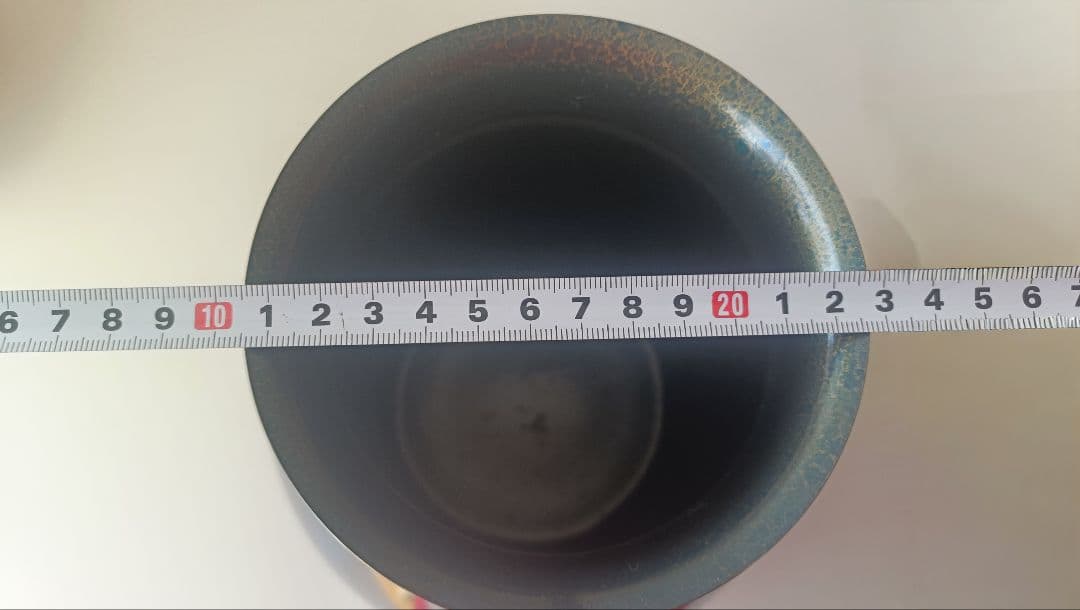 青銅製 金彩 菊紋 壺 花瓶 ブロンズ 黒 大型 和風 床の間 インテリア