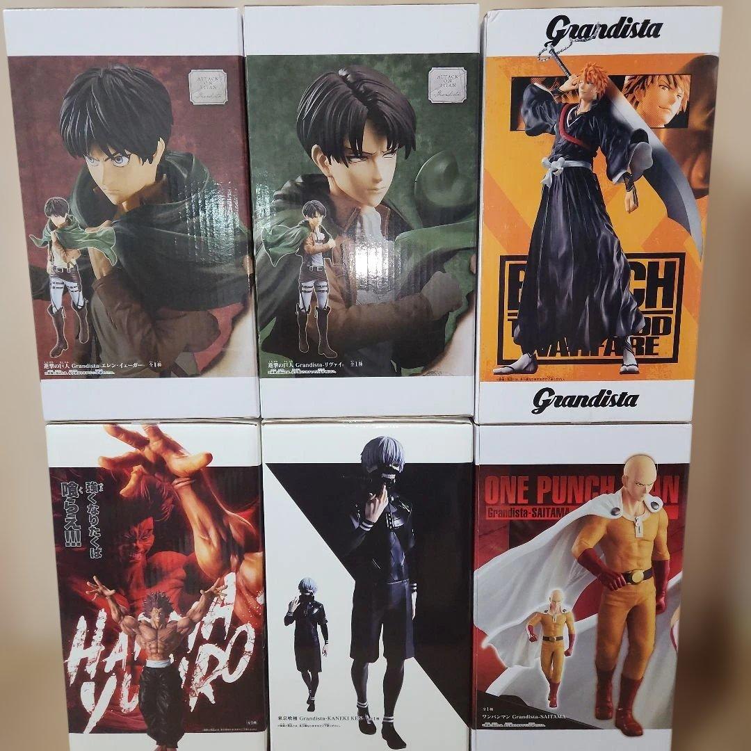 BANDAI　grandista6点　進撃東京喰種等　#白るまんどのフィギュア