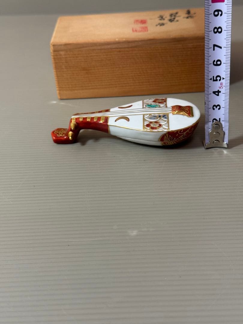 2715 茶道具 香合 色絵 琵琶 高野昭阿弥作 共箱 - メルカリ