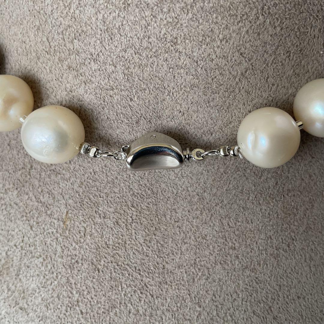 【淡水本真珠★バロック★シルバー★パールネックレス★ハンドメイド★ネックレス】