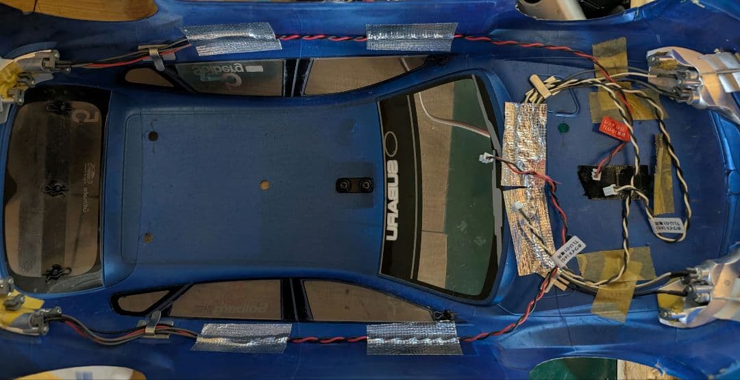 タミヤ　df03ra　インプレッサ　メカ　モーター無し