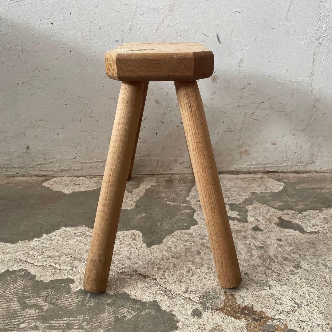 ビンテージ　スツール　花台　剥離