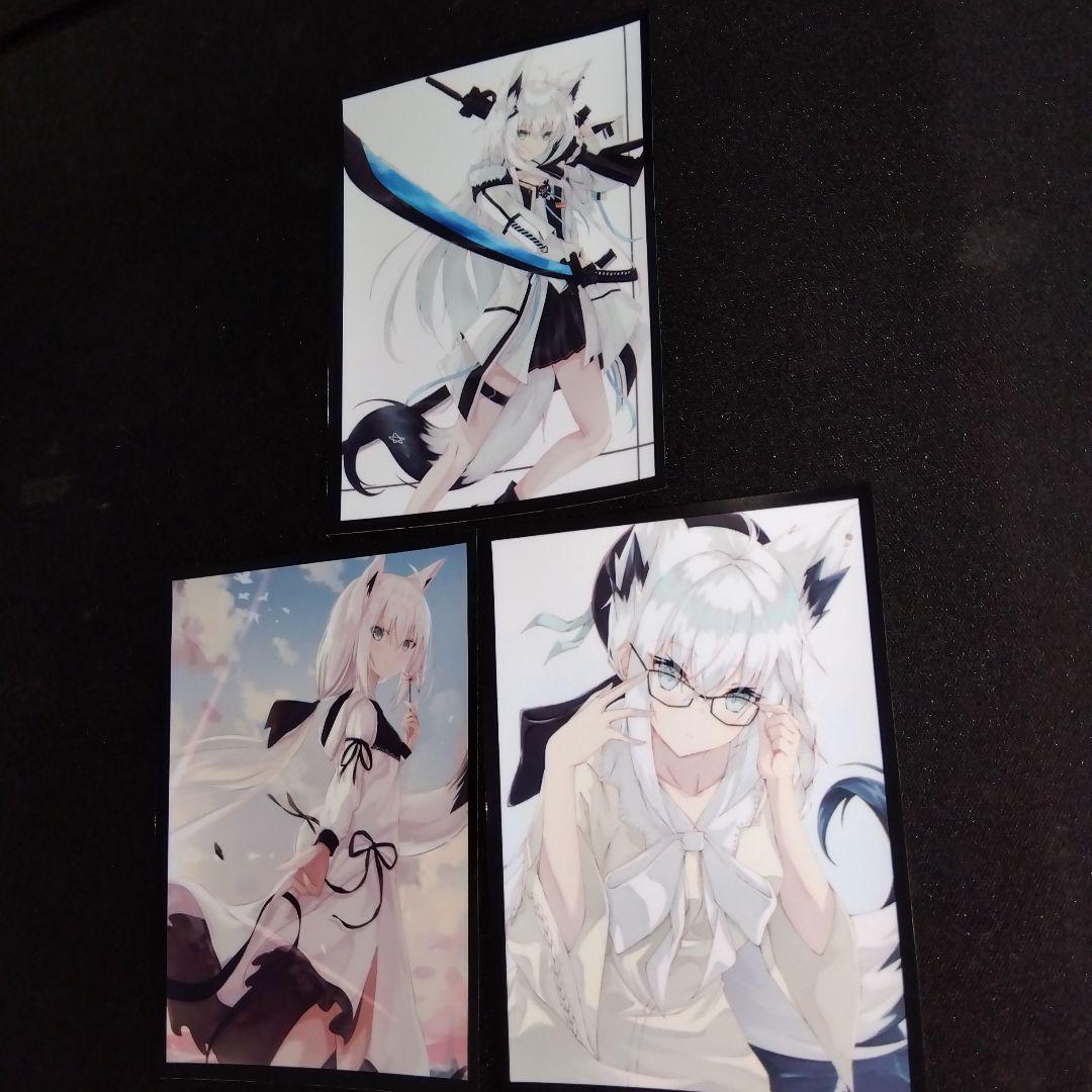 ホロライブ スリーブ 白上フブキ 3種 3枚セット コレクション 剣 刀