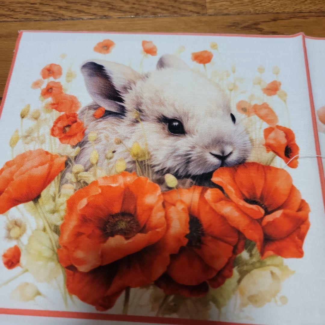 うさぎパネル生地 - メルカリ