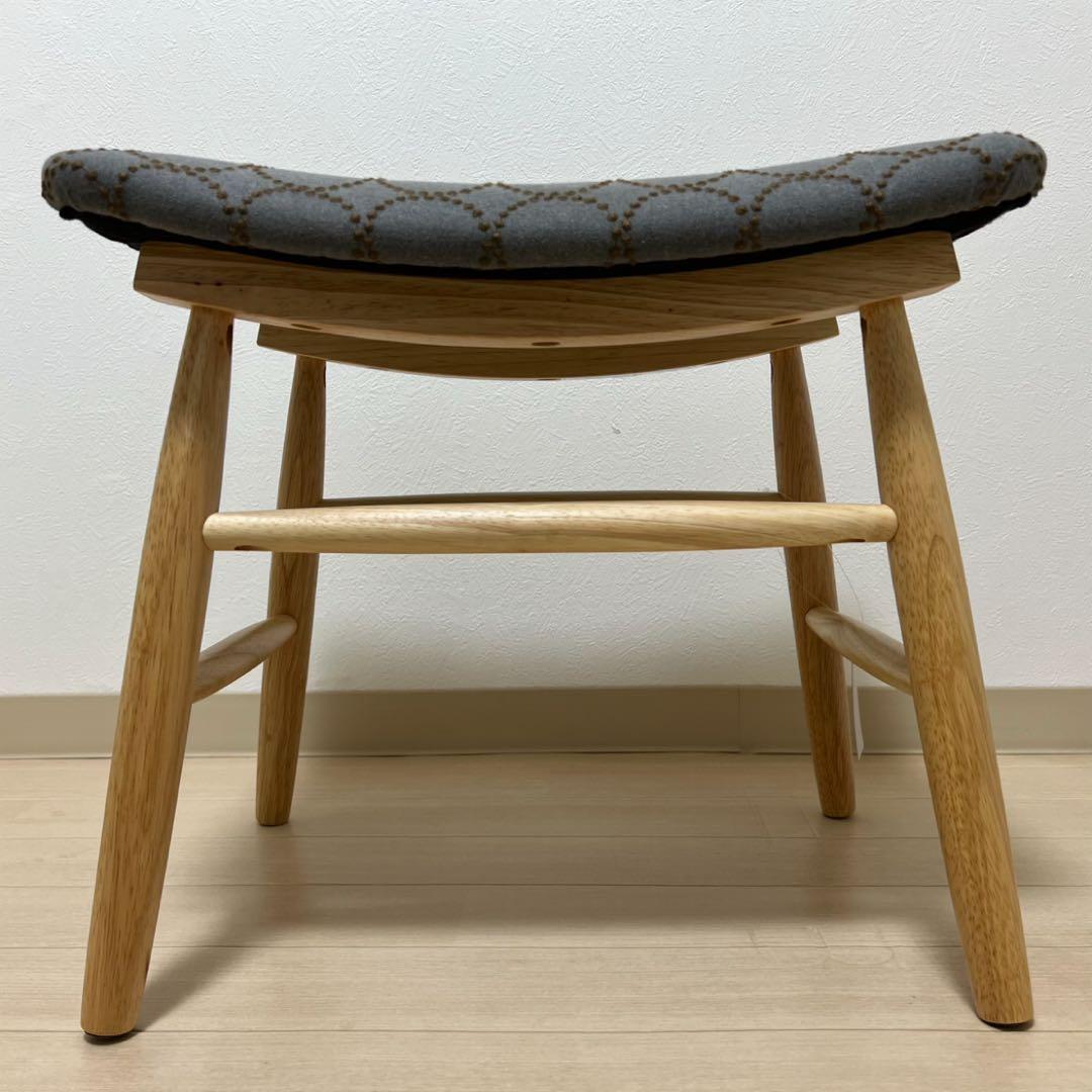 ミナペルホネン スツール タンバリン 丸脚 【グレー/イエロー】 椅子 ベンチ