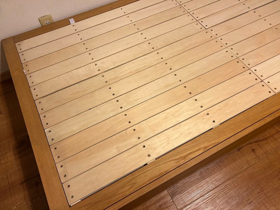 無印良品　収納ベッド　シングル　オーク